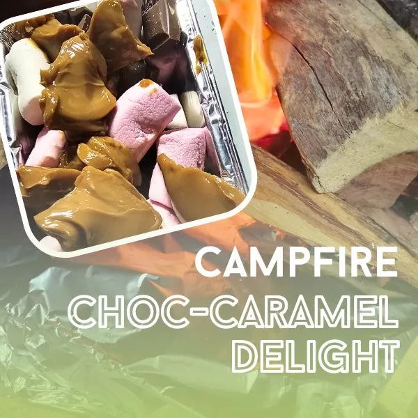 "Campfire Choc-Caramel Delight": The Ultimate Campfire Treat!